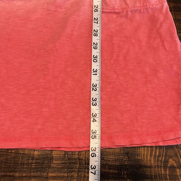Talbots Super soft Slub Drawstring Waist Dress Dip Dye Pink Size XL Pockets 248 - Picture 8 of 9